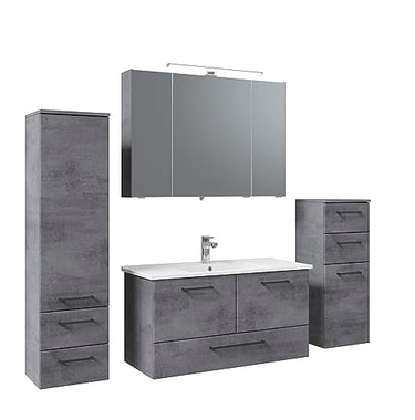 Pelipal bathroom furniture set, oxide dark grey, 200 x 105 x 46 cm on sale